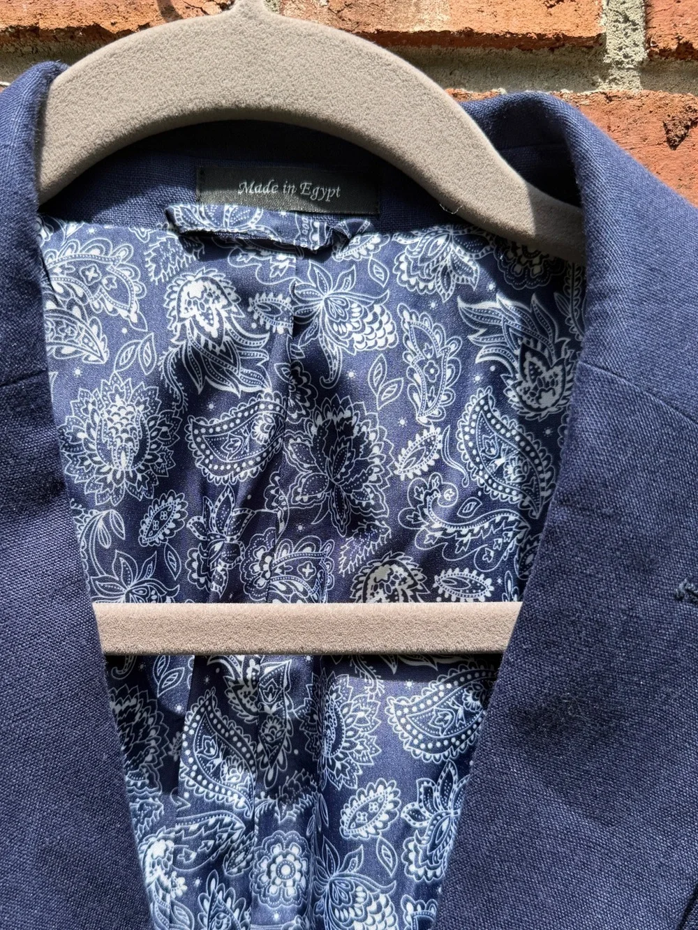 Lauren Ralph Lauren Linen Navy Blue Sports Jacket
